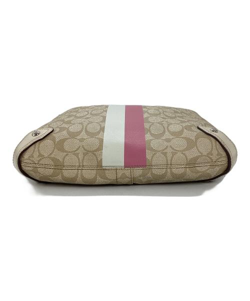 COACH（コーチ）COACH (コーチ) ショルダーバッグ ベージュ×ピンクの古着・服飾アイテム