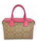 COACH (コーチ) ショルダーバッグ ベージュ×ピンク：12000円