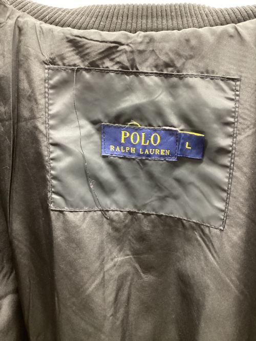 POLO RALPH LAUREN（ポロ・ラルフローレン）POLO RALPH LAUREN (ポロ・ラルフローレン) キルティングジャケット ブラック サイズ:Lの古着・服飾アイテム