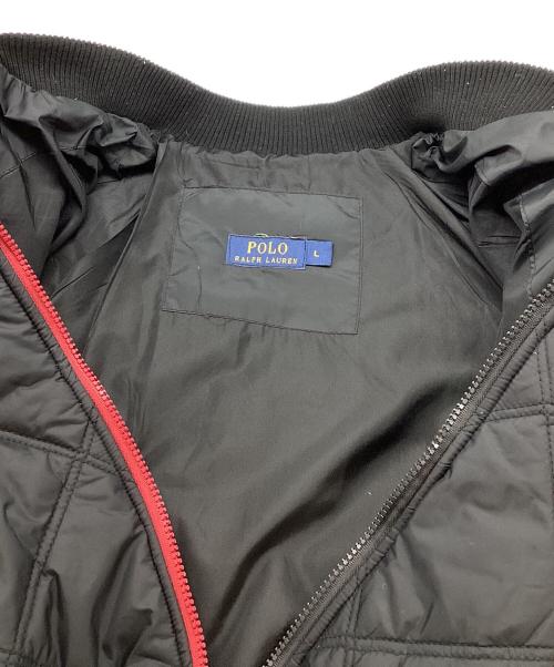 POLO RALPH LAUREN（ポロ・ラルフローレン）POLO RALPH LAUREN (ポロ・ラルフローレン) キルティングジャケット ブラック サイズ:Lの古着・服飾アイテム