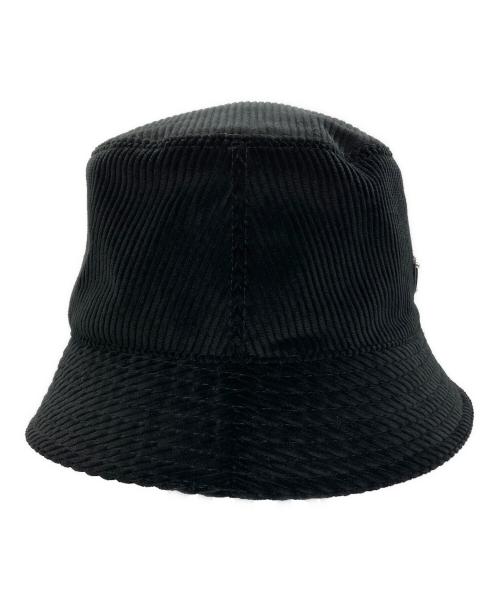 PRADA（プラダ）PRADA (プラダ) プラダ　コーデュロイ バケットハット ブラック サイズ:Lの古着・服飾アイテム
