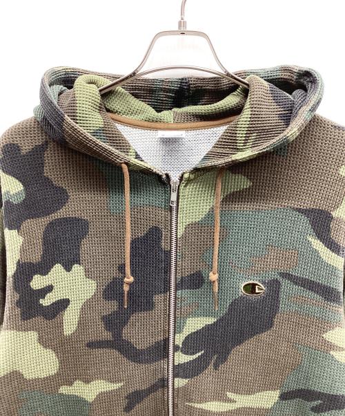 Champion（チャンピオン）Champion (チャンピオン) ジップパーカー カーキ サイズ:XLの古着・服飾アイテム