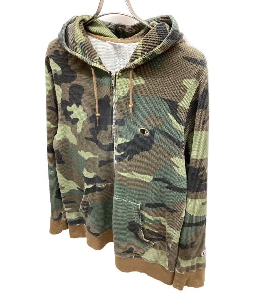 Champion（チャンピオン）Champion (チャンピオン) ジップパーカー カーキ サイズ:XLの古着・服飾アイテム