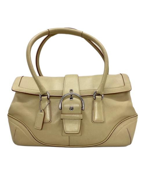 COACH（コーチ）COACH (コーチ) ハンドバッグ アイボリーの古着・服飾アイテム
