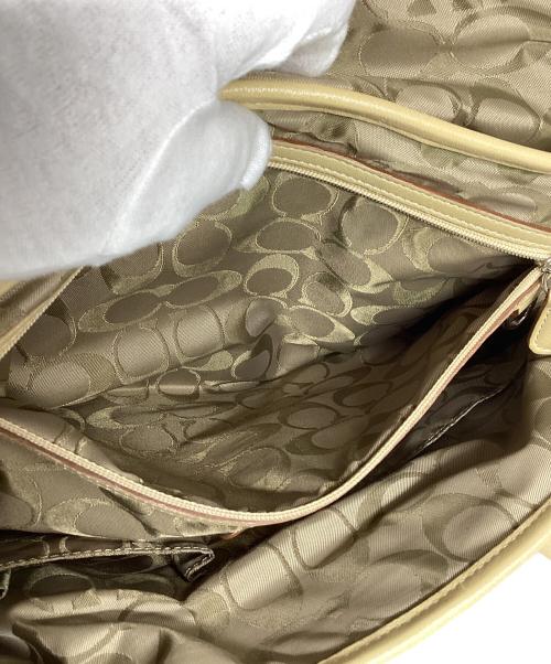 COACH（コーチ）COACH (コーチ) ハンドバッグ アイボリーの古着・服飾アイテム