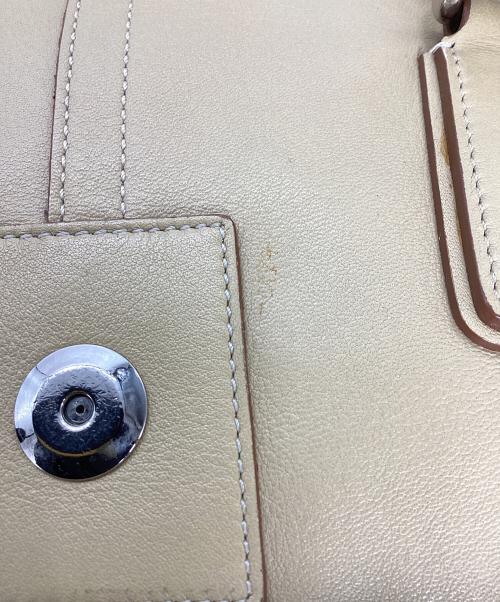 COACH（コーチ）COACH (コーチ) ハンドバッグ アイボリーの古着・服飾アイテム