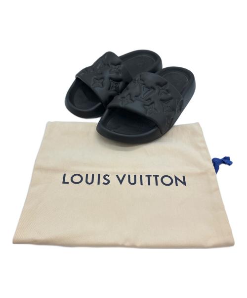 LOUIS VUITTON（ルイ ヴィトン）LOUIS VUITTON (ルイ ヴィトン) ルイヴィトン　ウォーターフロント・ミュール ブラック サイズ:5の古着・服飾アイテム