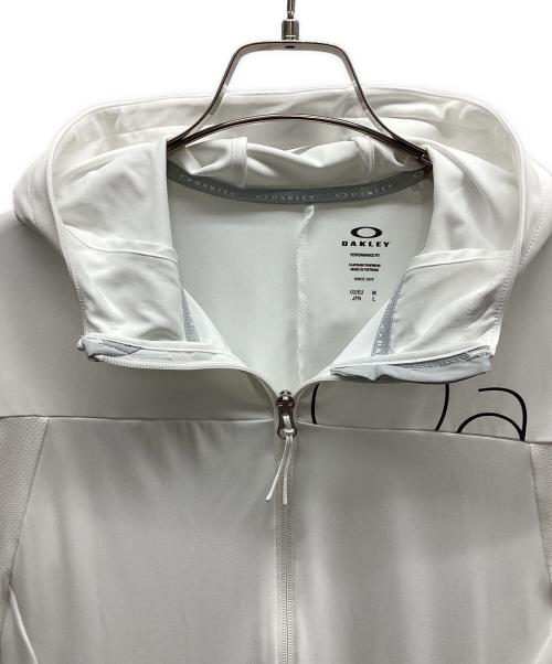 OAKLEY（オークリー）OAKLEY (オークリー) ジップパーカー ホワイト サイズ:Lの古着・服飾アイテム