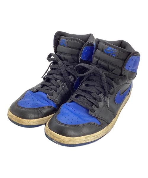 NIKE（ナイキ）NIKE (ナイキ) ナイキ　AIR JORDAN 1 RETORO ブラック×ブルー サイズ:27.5の古着・服飾アイテム