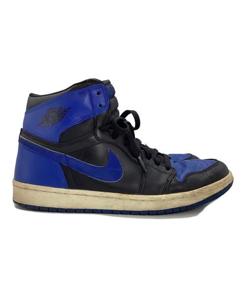 NIKE（ナイキ）NIKE (ナイキ) ナイキ　AIR JORDAN 1 RETORO ブラック×ブルー サイズ:27.5の古着・服飾アイテム