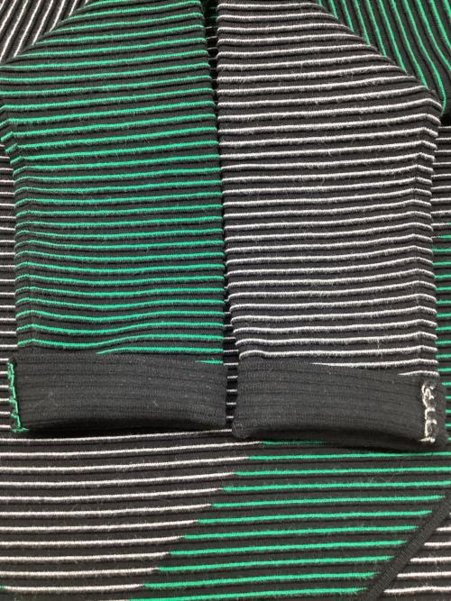 GIORGIO ARMANI（ジョルジオアルマーニ）GIORGIO ARMANI (ジョルジオアルマーニ) 長袖ワンピース グリーン×ブラック サイズ:38の古着・服飾アイテム