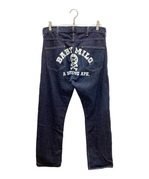 A BATHING APE（アベイシングエイプ）A BATHING APE (アベイシングエイプ) デニムパンツ インディゴ サイズ:Mの古着・服飾アイテム