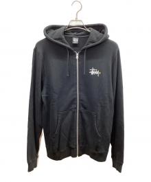 stussy（ステューシー）の古着「ジップパーカー」｜ブラック