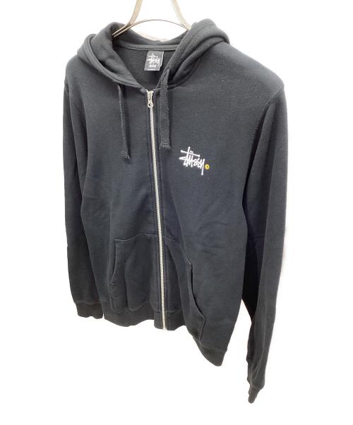 stussy（ステューシー）stussy (ステューシー) ジップパーカー ブラック サイズ:Mの古着・服飾アイテム