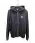 stussy（ステューシー）の古着「ジップパーカー」｜ブラック