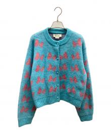 ZARA×DISNEY×Harry Lambert（ザラ×ディズニー×ハリー・ランバート）の古着「厚手カーディガン」｜スカイブルー