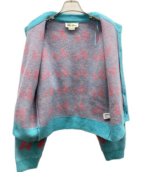 ZARA（ザラ）ZARA (ザラ) DISNEY (ディズニー) Harry Lambert (ハリー・ランバート) 厚手カーディガン スカイブルー サイズ:Lの古着・服飾アイテム