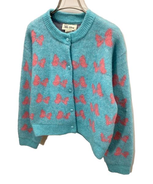 ZARA（ザラ）ZARA (ザラ) DISNEY (ディズニー) Harry Lambert (ハリー・ランバート) 厚手カーディガン スカイブルー サイズ:Lの古着・服飾アイテム