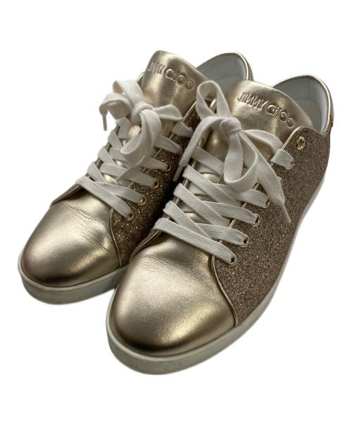 JIMMY CHOO（ジミーチュウ）JIMMY CHOO (ジミーチュウ) スニーカー ゴールド サイズ:39の古着・服飾アイテム
