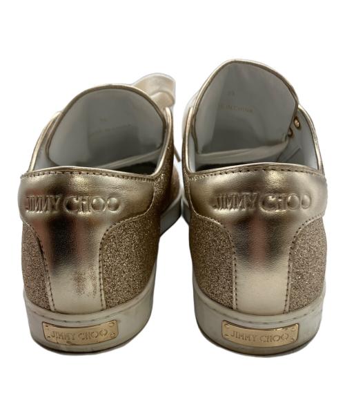 JIMMY CHOO（ジミーチュウ）JIMMY CHOO (ジミーチュウ) スニーカー ゴールド サイズ:39の古着・服飾アイテム