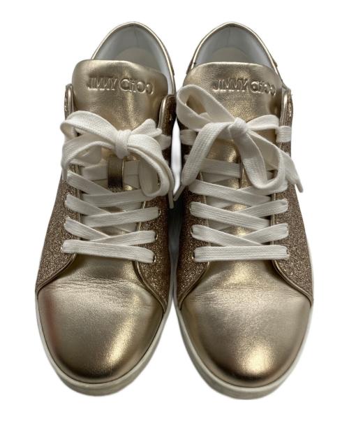 JIMMY CHOO（ジミーチュウ）JIMMY CHOO (ジミーチュウ) スニーカー ゴールド サイズ:39の古着・服飾アイテム