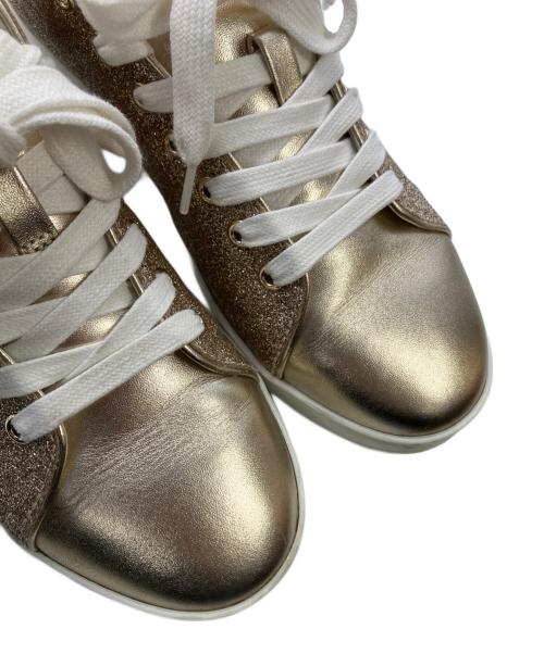 JIMMY CHOO（ジミーチュウ）JIMMY CHOO (ジミーチュウ) スニーカー ゴールド サイズ:39の古着・服飾アイテム