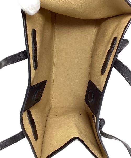 GIANNI CHIARINI（ジャンニ キアリーニ）GIANNI CHIARINI (ジャンニ キアリーニ) トートバッグ ブラック×アイボリーの古着・服飾アイテム