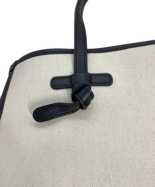 GIANNI CHIARINI（ジャンニ キアリーニ）GIANNI CHIARINI (ジャンニ キアリーニ) トートバッグ ブラック×アイボリーの古着・服飾アイテム