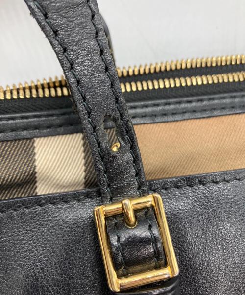 BURBERRY（バーバリー）BURBERRY (バーバリー) トートバッグ ベージュ×ブラックの古着・服飾アイテム