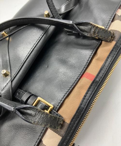 BURBERRY（バーバリー）BURBERRY (バーバリー) トートバッグ ベージュ×ブラックの古着・服飾アイテム