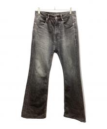BALENCIAGA（バレンシアガ）の古着「BALENCIAGA　GARDE-ROBE BOOTCUT　デニムパンツ」｜ブラック