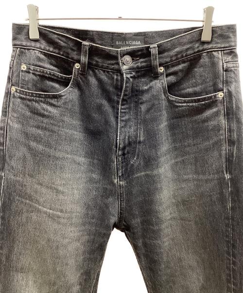 BALENCIAGA（バレンシアガ）BALENCIAGA (バレンシアガ) BALENCIAGA　GARDE-ROBE BOOTCUT　デニムパンツ ブラック サイズ:29の古着・服飾アイテム
