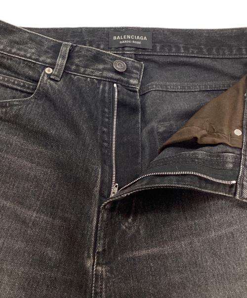 BALENCIAGA（バレンシアガ）BALENCIAGA (バレンシアガ) BALENCIAGA　GARDE-ROBE BOOTCUT　デニムパンツ ブラック サイズ:29の古着・服飾アイテム