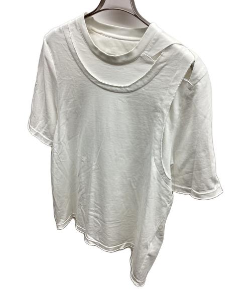 NULLUS（ヌールス）NULLUS (ヌールス) 半袖カットソー ホワイト サイズ:1の古着・服飾アイテム
