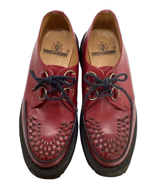 GEORGE COX（ジョージコックス）GEORGE COX (ジョージコックス) GEORGE COX　ラバーソールシューズ バーガンディー サイズ:Size9の古着・服飾アイテム