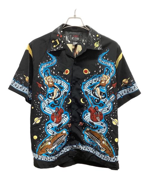 LA ROCKA（ラ ロッカ）LA ROCKA (ラ ロッカ) BC ETHIC (ビーシーエシック) 半袖シャツ ブラック サイズ:Sの古着・服飾アイテム