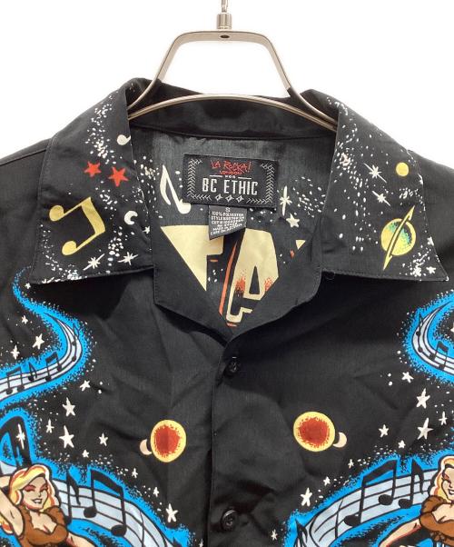 LA ROCKA（ラ ロッカ）LA ROCKA (ラ ロッカ) BC ETHIC (ビーシーエシック) 半袖シャツ ブラック サイズ:Sの古着・服飾アイテム