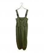 HeRIN.CYEヘリンドットサイ）の古着「Balloon hem suspender pants」｜オリーブ