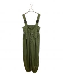 HeRIN.CYE（ヘリンドットサイ）の古着「Balloon hem suspender pants」｜オリーブ