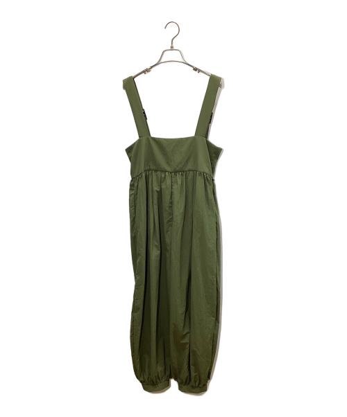 HeRIN.CYE（ヘリンドットサイ）HeRIN.CYE (ヘリンドットサイ) Balloon hem suspender pants オリーブ サイズ:FREEの古着・服飾アイテム