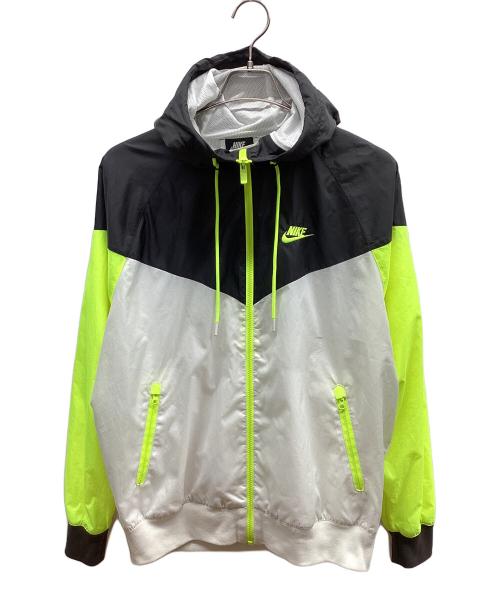 NIKE（ナイキ）NIKE (ナイキ) ナイロンパーカー ホワイト×ブラック サイズ:Sの古着・服飾アイテム