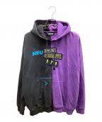 DIESELディーゼル）の古着「パーカー」｜パープル×ブラック