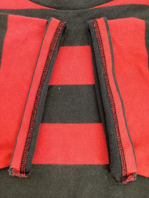 NUMBER (N)INE（ナンバーナイン）NUMBER (N)INE (ナンバーナイン) 半袖カットソー ブラック×レッド サイズ:5の古着・服飾アイテム