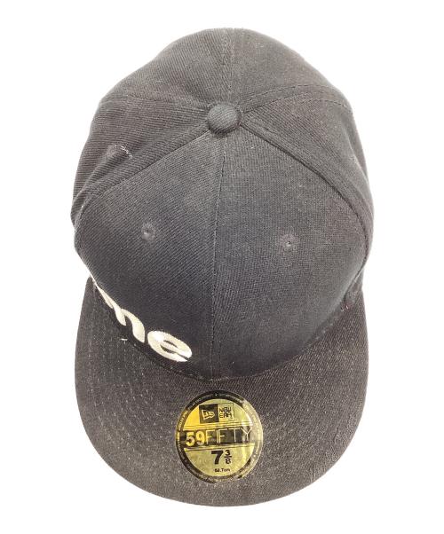 New Era（ニューエラ）New Era (ニューエラ) SUPREME (シュプリーム) Side Logo Cap ブラックの古着・服飾アイテム