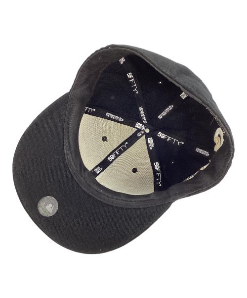 New Era（ニューエラ）New Era (ニューエラ) SUPREME (シュプリーム) Side Logo Cap ブラックの古着・服飾アイテム