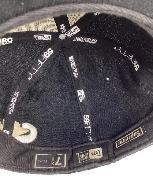 New Era（ニューエラ）New Era (ニューエラ) SUPREME (シュプリーム) Side Logo Cap ブラックの古着・服飾アイテム