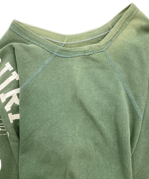 Champion（チャンピオン）Champion (チャンピオン) Vintage PEANUTS (ヴィンテージピーナッツ) プリントスウェット グリーン サイズ:Mの古着・服飾アイテム