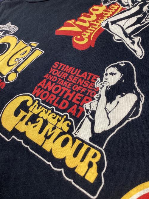 Hysteric Glamour（ヒステリックグラマー）Hysteric Glamour (ヒステリックグラマー) 半袖カットソー ブラック サイズ:Mの古着・服飾アイテム