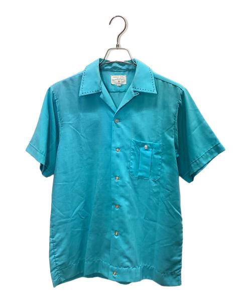 PERMA-CHAL（パーマ チャル）PERMA-CHAL (パーマ チャル) 半袖シャツ ブルー サイズ:14-141/2の古着・服飾アイテム
