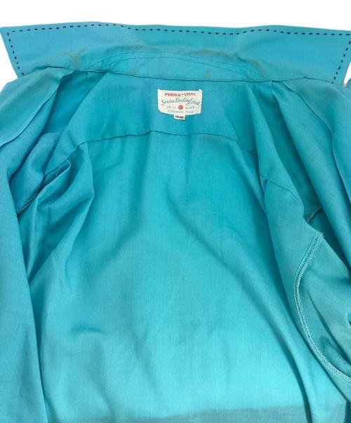 PERMA-CHAL（パーマ チャル）PERMA-CHAL (パーマ チャル) 半袖シャツ ブルー サイズ:14-141/2の古着・服飾アイテム